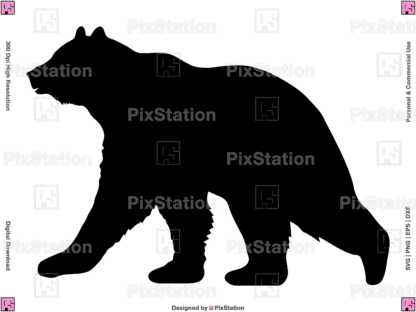 bear silhouette, bear svg, bear silhouette svg, bear clipart, mama bear svg, bear vector, tattoo,