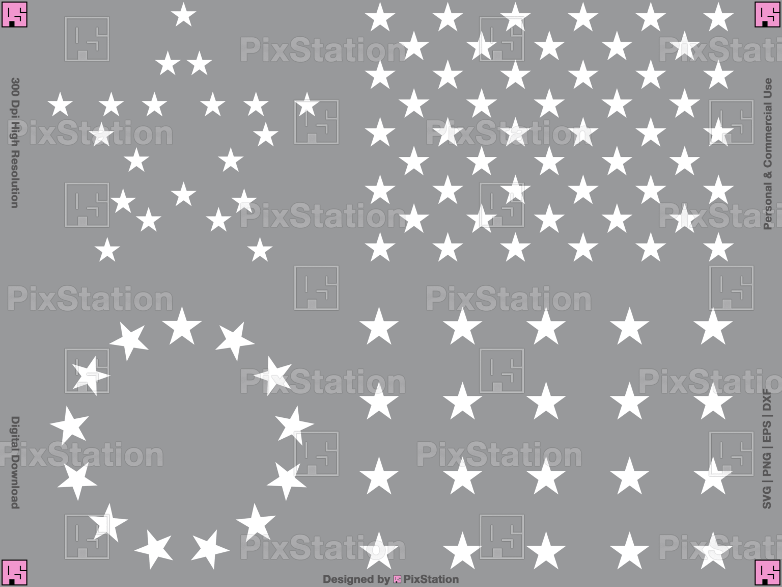 50 American Flag Stars Svg – PixStation