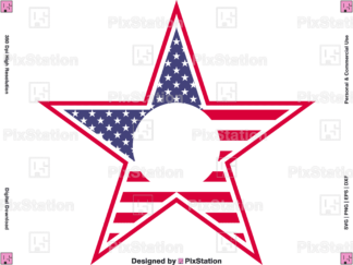 patriotic star monogram svg, star monogram svg, patriotic star svg, usa star svg, 4th of july svg