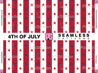 4th of july patterns, patriotic seamless pattern, usa flag pattern, independence day, red white and blue, stars and stripes