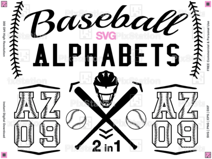baseball alphabets with stitches svg, baseball font svg, baseball numbers png, baseball letters png, sports font svg, cricut font svg, silhouette font svg