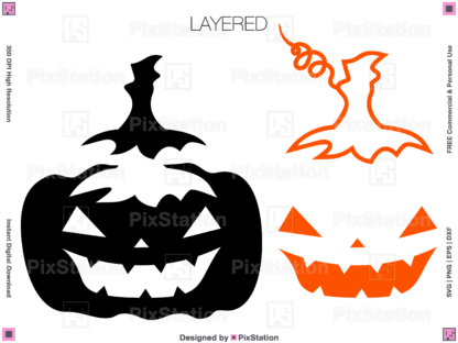 good idea to use jackolantern face with a cricut cutting machine or you can easily try pumpkin face svg or png to use in canva website also you can try halloween svg or dxf with silhouette studio it is a good choice to